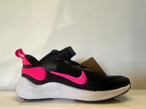 NEW Kids Little Girls Nike REVOLUTION 7 (PSV) Shoes, Black/Pink, Size 9C - Picture 1 of 8