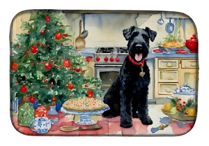 Kerry Blue Terrier Weihnachten Plätzchen Geschirr Trockenmatte DAC3835DDM - Bild 1 von 6