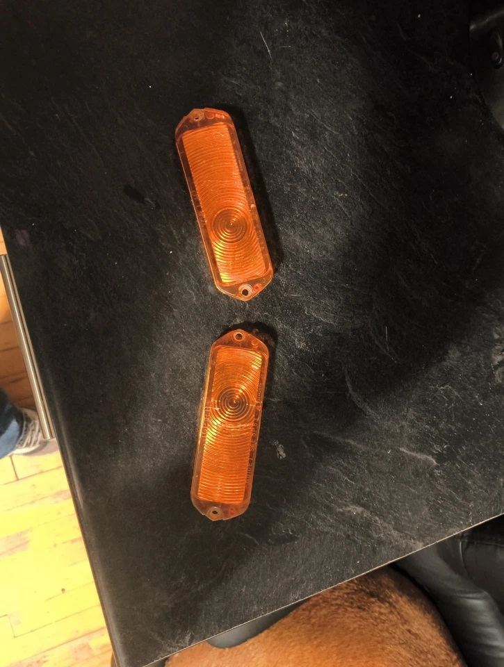 NEW 1963 CHEVROLET IMPALA SUPER SPORT BELAIR BISCAYNE - PARK LIGHT LENSES - PAIR - Image 1 of 4