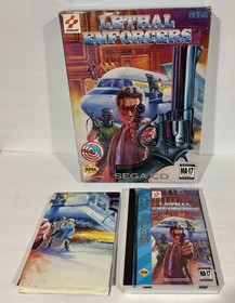 Sega CD Lethal Enforcers Game w/ Big Box & Poster