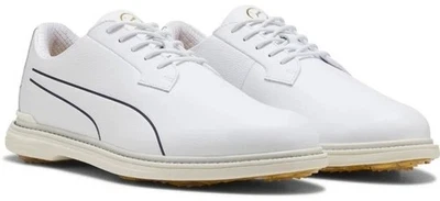 Мужские туфли для гольфа Puma Royale с одним солодом 311282-02 Puma белые темно-синие золотистые - Изображение 1 из 4