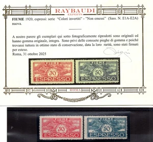 River - Express No. Colores invertidos 1A/2A - sin pliegues - MNH - Imagen 1 de 1