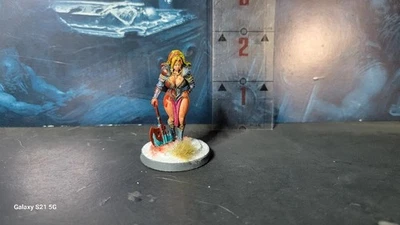 For warhammer 40k space wolves Pinup Female Painted miniatures - Image 1 of 4