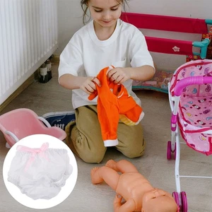  Pañales de simulación para bebé 3 piezas Babydoll tela para bebés recién nacidos niñas ropa interior - Imagen 1 de 12
