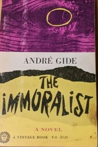 The Immoralist - André Gide 1958 Vintage Paperback V-8 *Benefits PP of Texas* - Picture 1 of 9