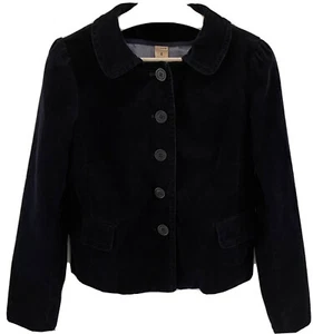 Chaqueta blazer de pana para mujer J.Crew talla 4 preppy azul marino forrada  - Imagen 1 de 6