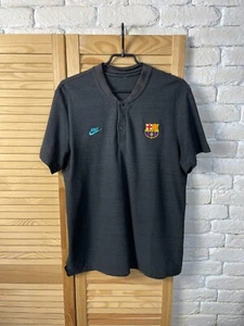 BARCELONA BARCA TRAINING JERSEY FOOTBALL SOCCER POLO SHIRT NIKE COTTON MENS sz L - Picture 1 of 11