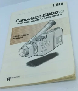 Manual de instrucciones original para cámara de video Canon Canovision E800 Hi 8 mm - Imagen 1 de 2