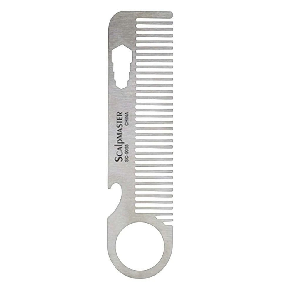 BARBER BEAUTY SALON SCALPMASTER NECK CHEEK FACIAL HAIR BEARD STYLING COMB 5 1/2" - Image 1 of 1