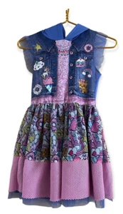 JoJo Siwa Dress & SNEAKERS Girls dance costume Print Hood 10/12 shoes 12 - Picture 1 of 11