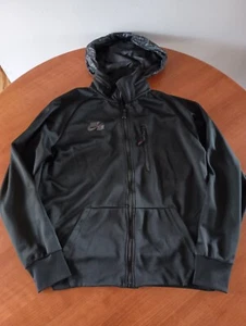 Nike Air Crossover Warm Up Track Jacket Large Hood Black Unisex Full Zip Sweater - Picture 1 of 12