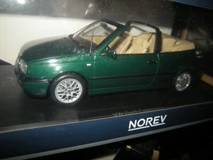 1:18 Norev VW Golf III Cabrio 1995 verde/verde en embalaje original - Imagen 1 de 1