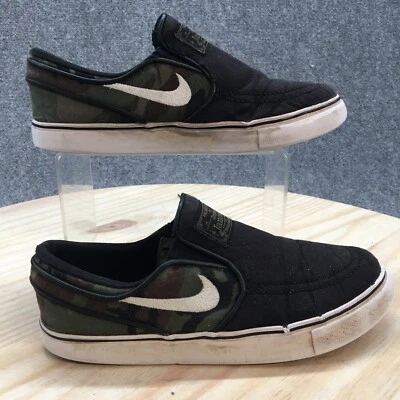 Nike Sneakers Youth 4.5Y Black Camo SB Stefan Janoski Canvas Slip On 882988-005 - Image 1 of 4