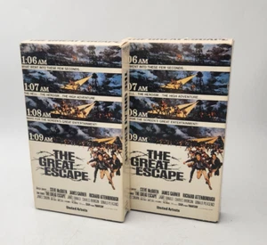 The Great Escape (1963) Rare VHS First Release Magnetic Video 2 Tapes - A38 - Bild 1 von 7