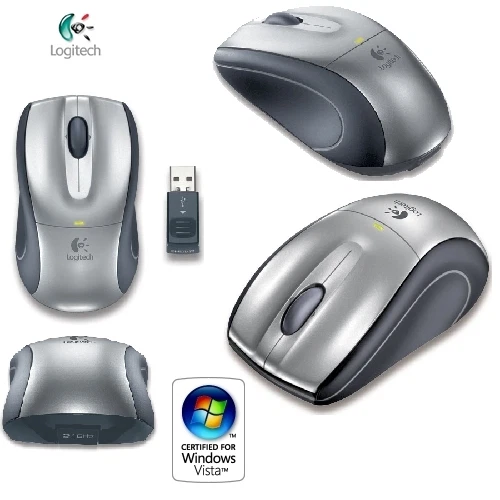 Logitech V320 Optische Maus for Notebooks schnurlos USB - Bild 1 von 1