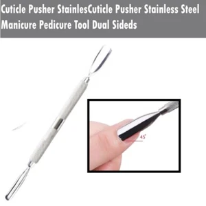Dual-Sided Cuticle Pusher&Trimmer-Manicure Pedicure Nail Art Tool-Cutter&Remover - Picture 1 of 7