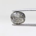 Rare Déguisement Naturel Diamant 0.78tcw Sel Poivre Brillant Ovale en Couleur De