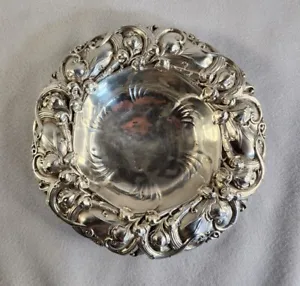 Sterling Silver Bowl Candy Nut Dish Frank M. Whiting 6194 Lily Of The Valley 66g - Picture 1 of 11