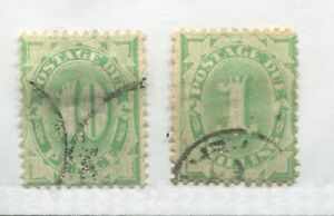 Australia 1902 Postage Due 10d and 1/ used