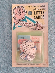 1940's Vintage Grandmother Stover's LITTLE CARDS Miniatures Dollhouse NEW RARE - Picture 1 of 3