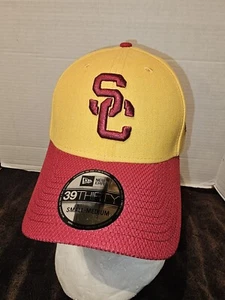 USC NEW ERA USC ERWACHSENE GRAU ROT Trojaner Baseballkappe Mütze 39Thirty Erwachsene klein/mittel - Bild 1 von 10