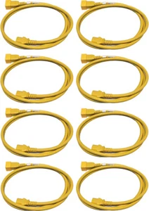 8 x câble d'alimentation Panduit C20 C13 jaune 1,8 m 16A 250V NPCC19X-1 - Photo 1/5