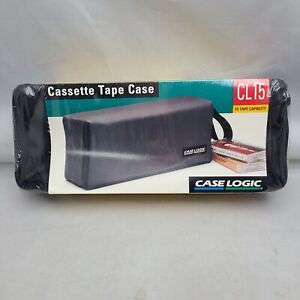CASE LOGIC CASSETTE TAPE CASE 15 TAPE CAPACITY CL 15 VINTAGE NEW OLD STOCK