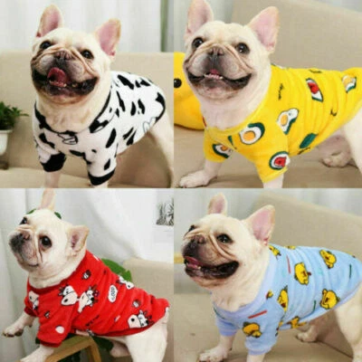 Cartoon Small Dog  Winter Fleece Clothes Pet Puppy Cute Vest Dog Cat Apparel   ✲ - Image 1 of 4
