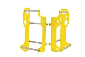 CROSSPRO Yellow Radiator Braces Guards Fit Husaberg FE350 2013 2014 - Picture 1 of 2