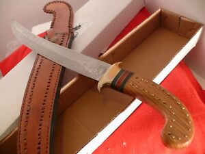 Khyber Knives 19" DM-1038 Damascus Fixed Blade Bowie Sheath knife MINT