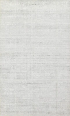 Alfombra oriental contemporánea a rayas anudada a mano de lana decoración del hogar alfombra 5'x8' Foto 1 de 4