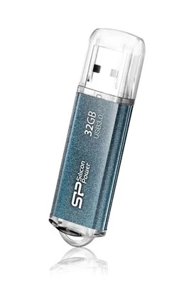 32GB Silicon Power Marvel M01 USB3.0 Flash Drive Icy Blue - Image 1 of 4