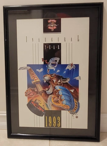 Florida Panthers Inaugural Season #538 Numbered Poster - Framed Cover