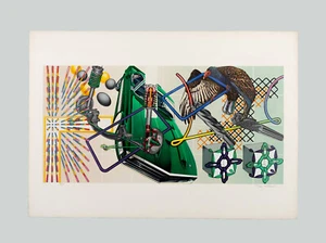 Peter PHILLIPS - "Front Axle", 1975 - Siebdruck, 70 x 100 cm - Bild 1 von 7