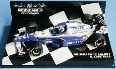 WOW EXTREMELY RARE Williams FW17 Coulthard GP Hockenheim 1995 1:43 Minichamps - Image 1 of 3