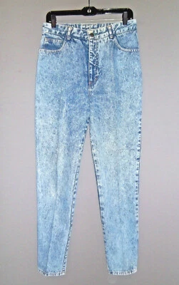 SALE Vintage 80's BONGO Jeans 30x29 Skinny Acid Wash High Waist Never Worn Mint! - Image 1 of 4