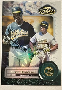 2022 Topps Gold Label Rickey Henderson #35 Class 3 Base