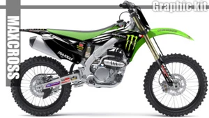 KAWASAKI KX250F KX450F 2013 2014 2015 2016 MAXCROSS GRAPHICS STICKER DECAL MS3 - Picture 1 of 2