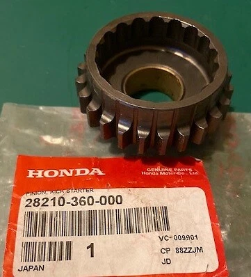 PIÑÓN, ARRANQUE; FABRICANTE DE EQUIPOS ORIGINALES HONDA NOS P/N 28210-360-000 1974-78 CR125M ELSINORE Foto 1 de 1