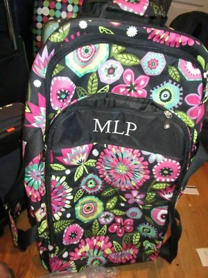 Pottery Barn Teen Bella Floral luggage large monogrammed MLP Good condition - Image 1 of 3
