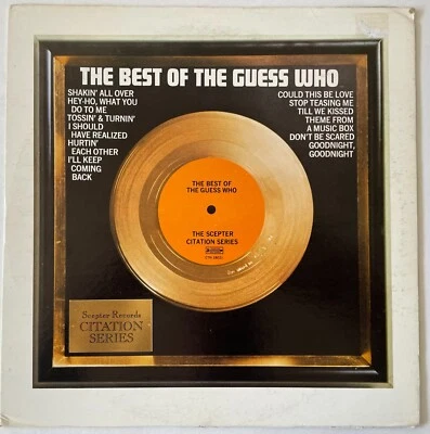 The Guess Who The Best Of  1973 Scepter U.S. Vinyl LP Orange Label - Image 1 of 4