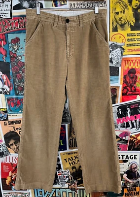 Vtg 80s Khaki Corduroy Levi's Panatela Mid Rise Straight Leg Pants 31x29 Mens US - Image 1 of 4