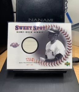 2001 Upper Deck Sweet Spot Willie Mays Game-Used Jersey #J-WM Giants HOF - Picture 1 of 4