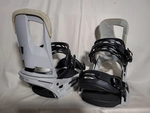 Men's Burton Cartel EST Snowboard Bindings, Gray, Large = boot 10-14 + Hardware - Picture 1 of 10