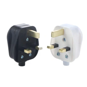 3 Pin UK Mains Plug 13A Appliance Assembly Power Cord Fuse Wiring Connector - Afbeelding 1 van 14
