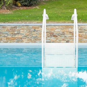 Above Ground Pool Ladder Heavy Duty White Non Slippery Step System with Handle - Picture 1 of 12