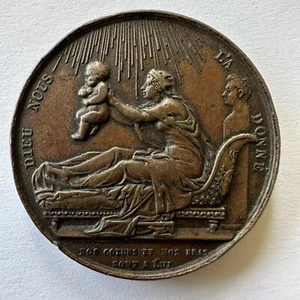 29 Sep 1820. Birth of Henri V Duke of Bordeaux. France Bronze Medal. 32g.  38mm. - Bild 1 von 3