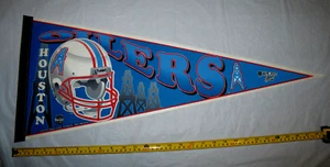 Houston Oilers 1996 Final Season Original Full Size NFL Pennant Defunct - Picture 1 of 3