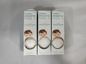 3x Fridababy Breathe Frida Soothing Fizzy Vapor Bath Bombs Eucalyptus & Lavender - Picture 1 of 6