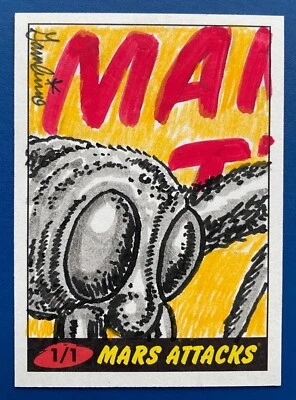 2012 MARS ATTACKS HERITAGE SKETCH by SAM GAMBINO (A) - Image 1 of 2